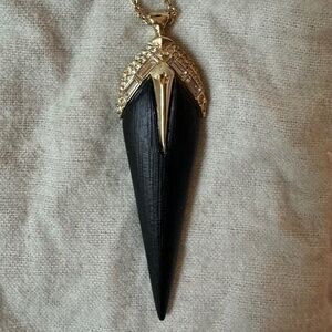 Alexis Bittar Black, Gold, Crystal Necklace